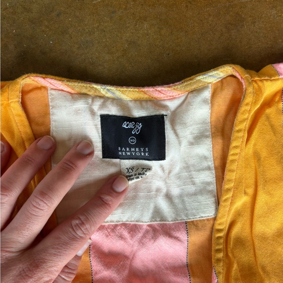 Ace & Jig in Sardinia wrap around tie front top. size XS - Picture 4 of 4